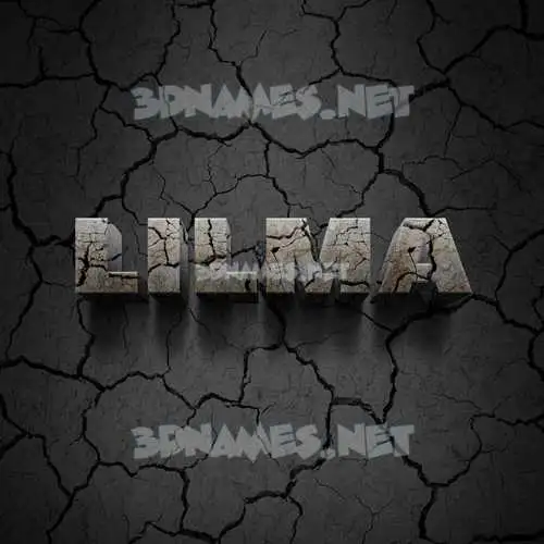 lilma in Cracked Stone style - 3D name wallpaper lilma in Cracked Stone style - 3D name wallpaper