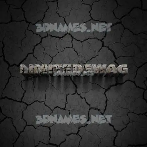 limitedswag in Cracked Stone style - 3D name wallpaper limitedswag in Cracked Stone style - 3D name wallpaper