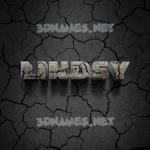 lindsy in Cracked Stone style - 3D name wallpaper lindsy in Cracked Stone style - 3D name wallpaper
