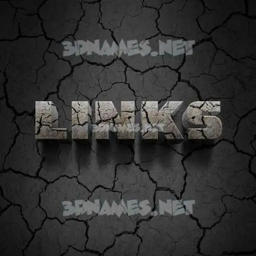 links in Cracked Stone style - 3D name wallpaper links in Cracked Stone style - 3D name wallpaper