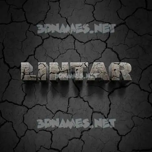 lintar in Cracked Stone style - 3D name wallpaper lintar in Cracked Stone style - 3D name wallpaper