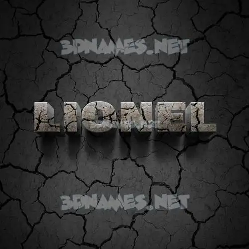 lionel in Cracked Stone style - 3D name wallpaper lionel in Cracked Stone style - 3D name wallpaper