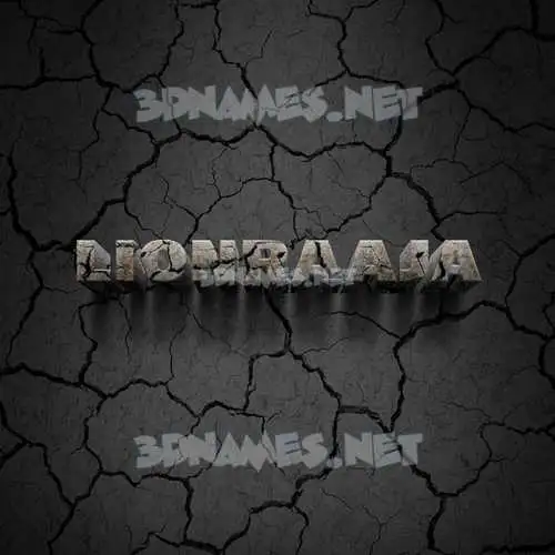 lionraaja in Cracked Stone style - 3D name wallpaper lionraaja in Cracked Stone style - 3D name wallpaper