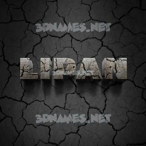 lipan in Cracked Stone style - 3D name wallpaper lipan in Cracked Stone style - 3D name wallpaper