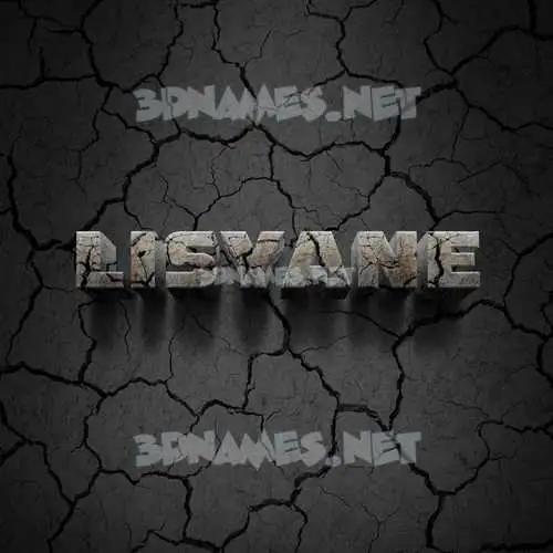 lisyane in Cracked Stone style - 3D name wallpaper lisyane in Cracked Stone style - 3D name wallpaper
