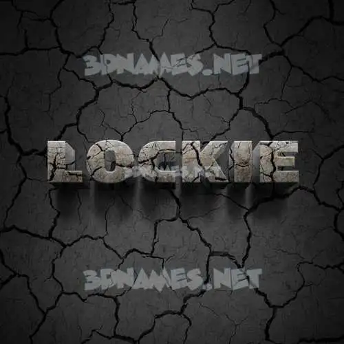 lockie in Cracked Stone style - 3D name wallpaper lockie in Cracked Stone style - 3D name wallpaper