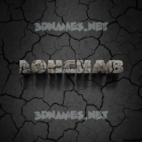 lohchab in Cracked Stone style - 3D name wallpaper lohchab in Cracked Stone style - 3D name wallpaper