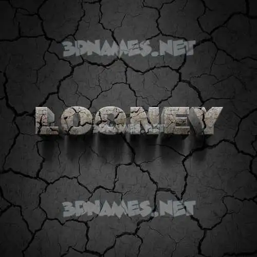 looney in Cracked Stone style - 3D name wallpaper looney in Cracked Stone style - 3D name wallpaper