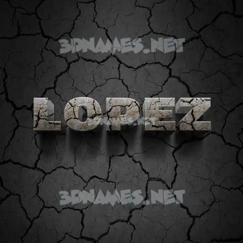 lopez in Cracked Stone style - 3D name wallpaper lopez in Cracked Stone style - 3D name wallpaper