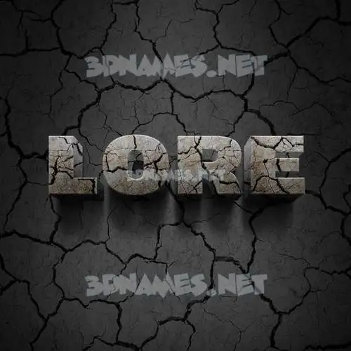 lore in Cracked Stone style - 3D name wallpaper lore in Cracked Stone style - 3D name wallpaper