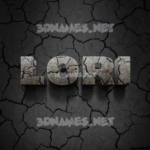 lori in Cracked Stone style - 3D name wallpaper lori in Cracked Stone style - 3D name wallpaper