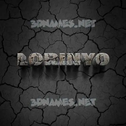 lorinyo in Cracked Stone style - 3D name wallpaper lorinyo in Cracked Stone style - 3D name wallpaper