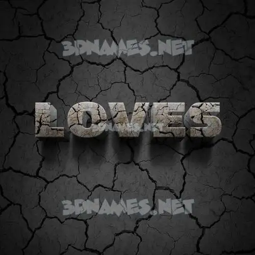 loves in Cracked Stone style - 3D name wallpaper loves in Cracked Stone style - 3D name wallpaper