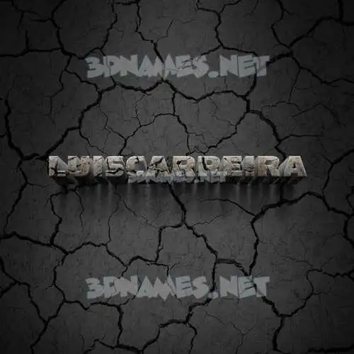 luiscarreira in Cracked Stone style - 3D name wallpaper luiscarreira in Cracked Stone style - 3D name wallpaper