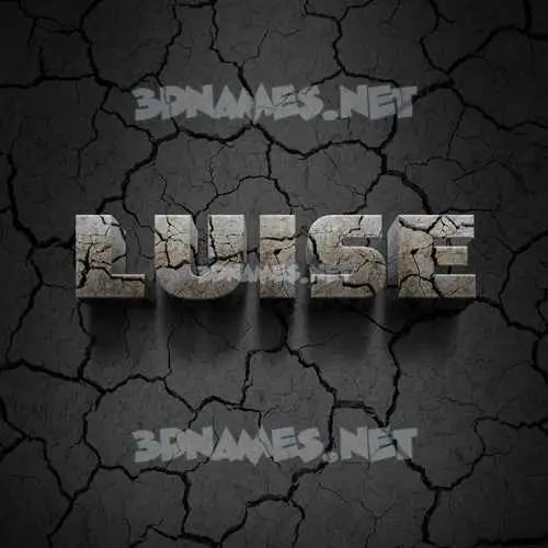 luise in Cracked Stone style - 3D name wallpaper luise in Cracked Stone style - 3D name wallpaper