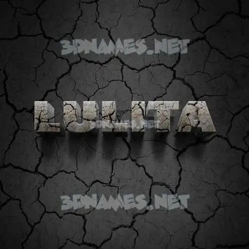 lulita in Cracked Stone style - 3D name wallpaper lulita in Cracked Stone style - 3D name wallpaper
