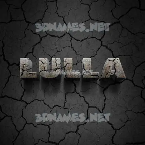 lulla in Cracked Stone style - 3D name wallpaper lulla in Cracked Stone style - 3D name wallpaper