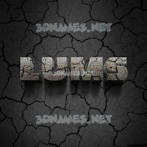 lums in Cracked Stone style - 3D name wallpaper lums in Cracked Stone style - 3D name wallpaper