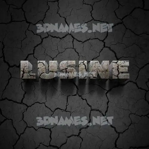 lusine in Cracked Stone style - 3D name wallpaper lusine in Cracked Stone style - 3D name wallpaper