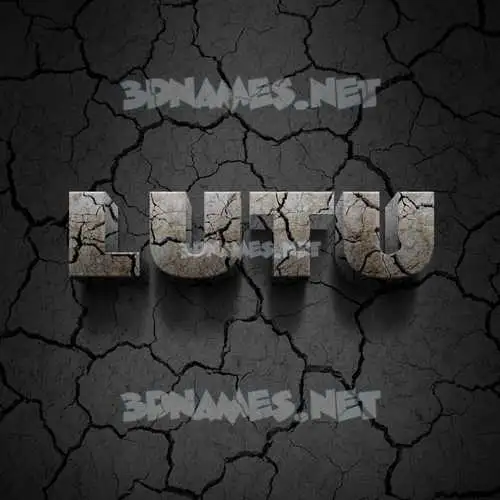 lutu in Cracked Stone style - 3D name wallpaper lutu in Cracked Stone style - 3D name wallpaper