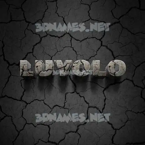 luyolo in Cracked Stone style - 3D name wallpaper luyolo in Cracked Stone style - 3D name wallpaper