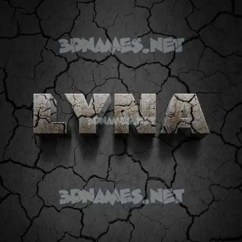 lyna in Cracked Stone style - 3D name wallpaper lyna in Cracked Stone style - 3D name wallpaper