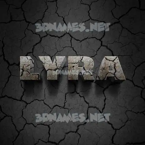 lyra in Cracked Stone style - 3D name wallpaper lyra in Cracked Stone style - 3D name wallpaper