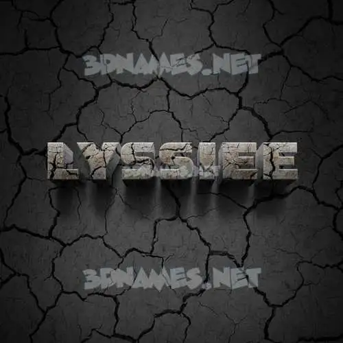 lyssiee in Cracked Stone style - 3D name wallpaper lyssiee in Cracked Stone style - 3D name wallpaper