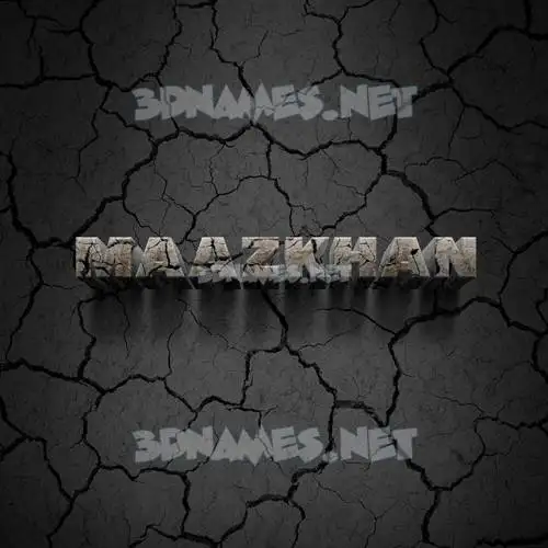 maazkhan in Cracked Stone style - 3D name wallpaper maazkhan in Cracked Stone style - 3D name wallpaper