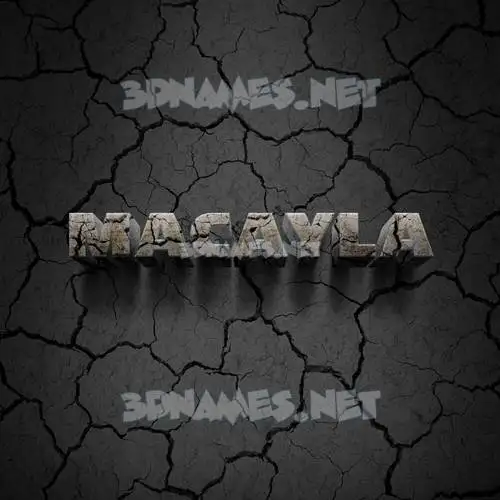 macayla in Cracked Stone style - 3D name wallpaper macayla in Cracked Stone style - 3D name wallpaper