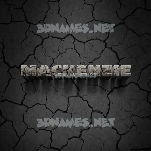 mackenzie in Cracked Stone style - 3D name wallpaper mackenzie in Cracked Stone style - 3D name wallpaper