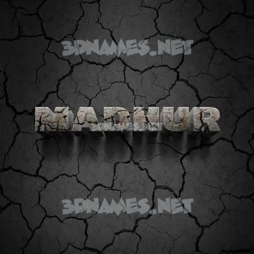 madhur in Cracked Stone style - 3D name wallpaper madhur in Cracked Stone style - 3D name wallpaper