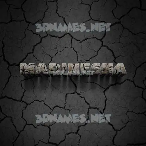 madinesha in Cracked Stone style - 3D name wallpaper madinesha in Cracked Stone style - 3D name wallpaper