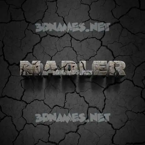 madler in Cracked Stone style - 3D name wallpaper madler in Cracked Stone style - 3D name wallpaper
