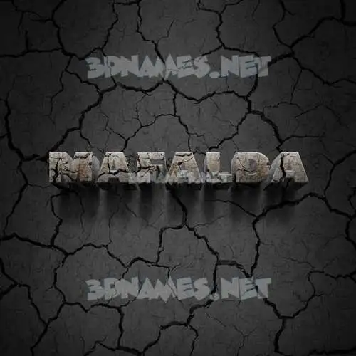 mafalda in Cracked Stone style - 3D name wallpaper mafalda in Cracked Stone style - 3D name wallpaper