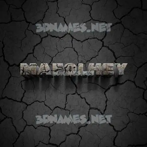 mafolhey in Cracked Stone style - 3D name wallpaper mafolhey in Cracked Stone style - 3D name wallpaper