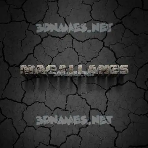 magallanes in Cracked Stone style - 3D name wallpaper magallanes in Cracked Stone style - 3D name wallpaper