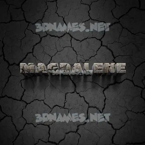 magdalene in Cracked Stone style - 3D name wallpaper magdalene in Cracked Stone style - 3D name wallpaper