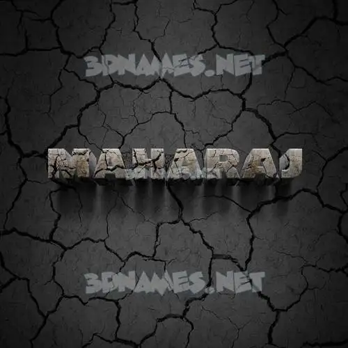 maharaj in Cracked Stone style - 3D name wallpaper maharaj in Cracked Stone style - 3D name wallpaper