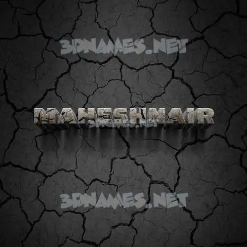 maheshnair in Cracked Stone style - 3D name wallpaper maheshnair in Cracked Stone style - 3D name wallpaper