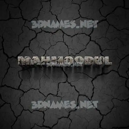 mahmoodul in Cracked Stone style - 3D name wallpaper mahmoodul in Cracked Stone style - 3D name wallpaper