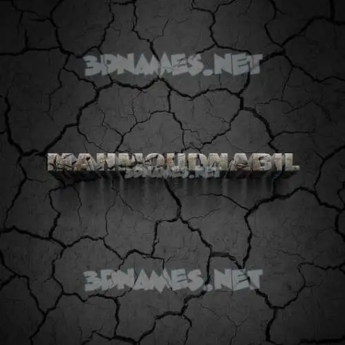 mahmoudnabil in Cracked Stone style - 3D name wallpaper mahmoudnabil in Cracked Stone style - 3D name wallpaper