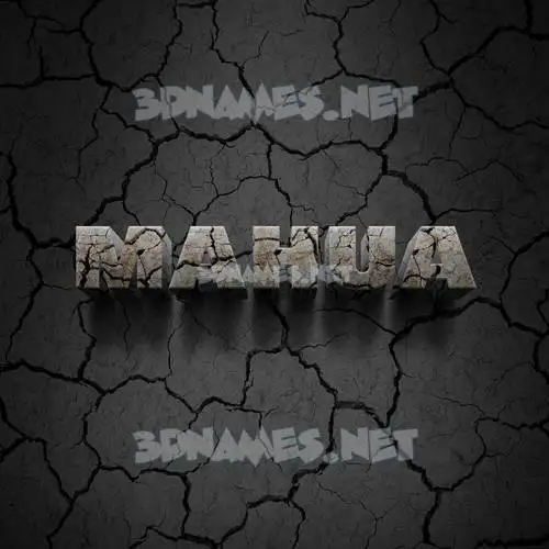 mahua in Cracked Stone style - 3D name wallpaper mahua in Cracked Stone style - 3D name wallpaper
