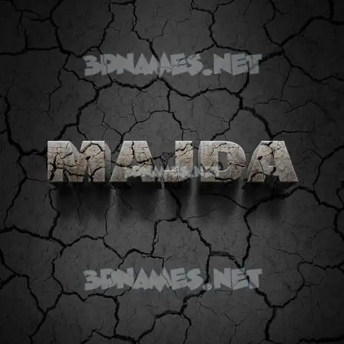 majda in Cracked Stone style - 3D name wallpaper majda in Cracked Stone style - 3D name wallpaper
