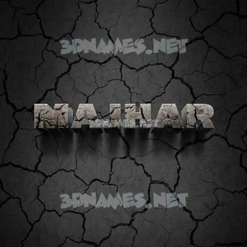 majhar in Cracked Stone style - 3D name wallpaper majhar in Cracked Stone style - 3D name wallpaper