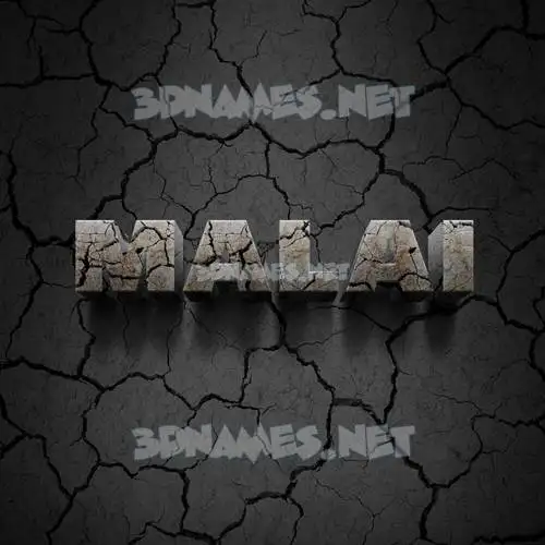 malai in Cracked Stone style - 3D name wallpaper malai in Cracked Stone style - 3D name wallpaper