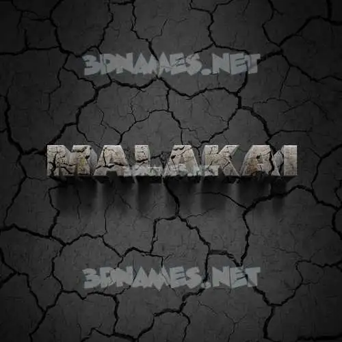 malakai in Cracked Stone style - 3D name wallpaper malakai in Cracked Stone style - 3D name wallpaper