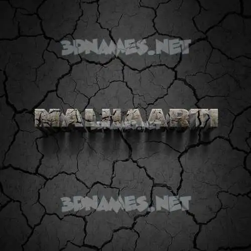 malhaarti in Cracked Stone style - 3D name wallpaper malhaarti in Cracked Stone style - 3D name wallpaper