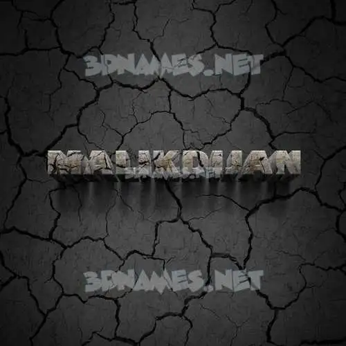 malikdijan in Cracked Stone style - 3D name wallpaper malikdijan in Cracked Stone style - 3D name wallpaper
