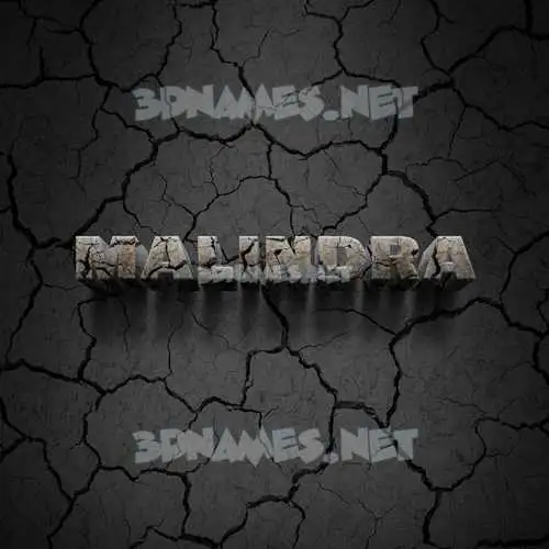 malindra in Cracked Stone style - 3D name wallpaper malindra in Cracked Stone style - 3D name wallpaper